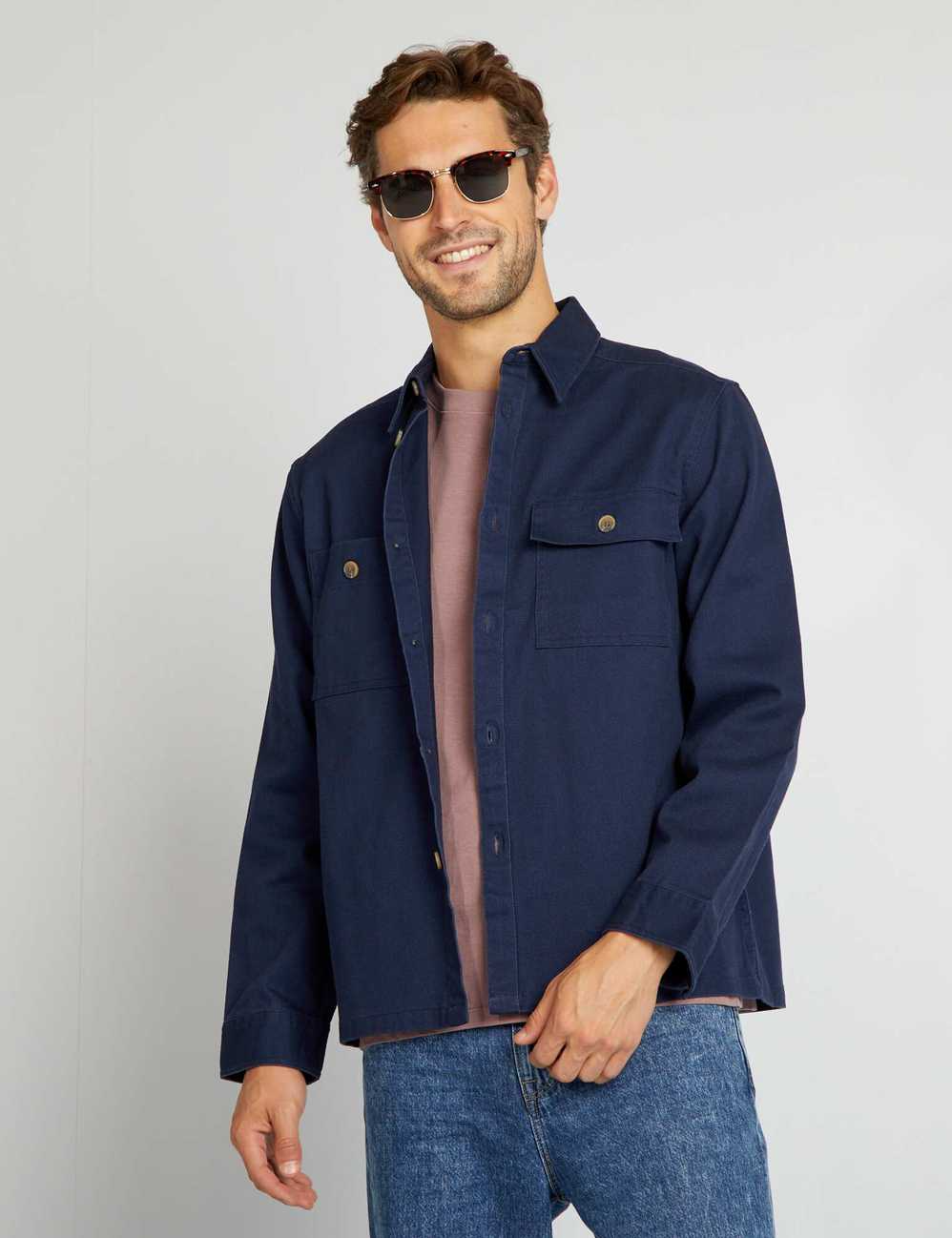 Twill overshirt