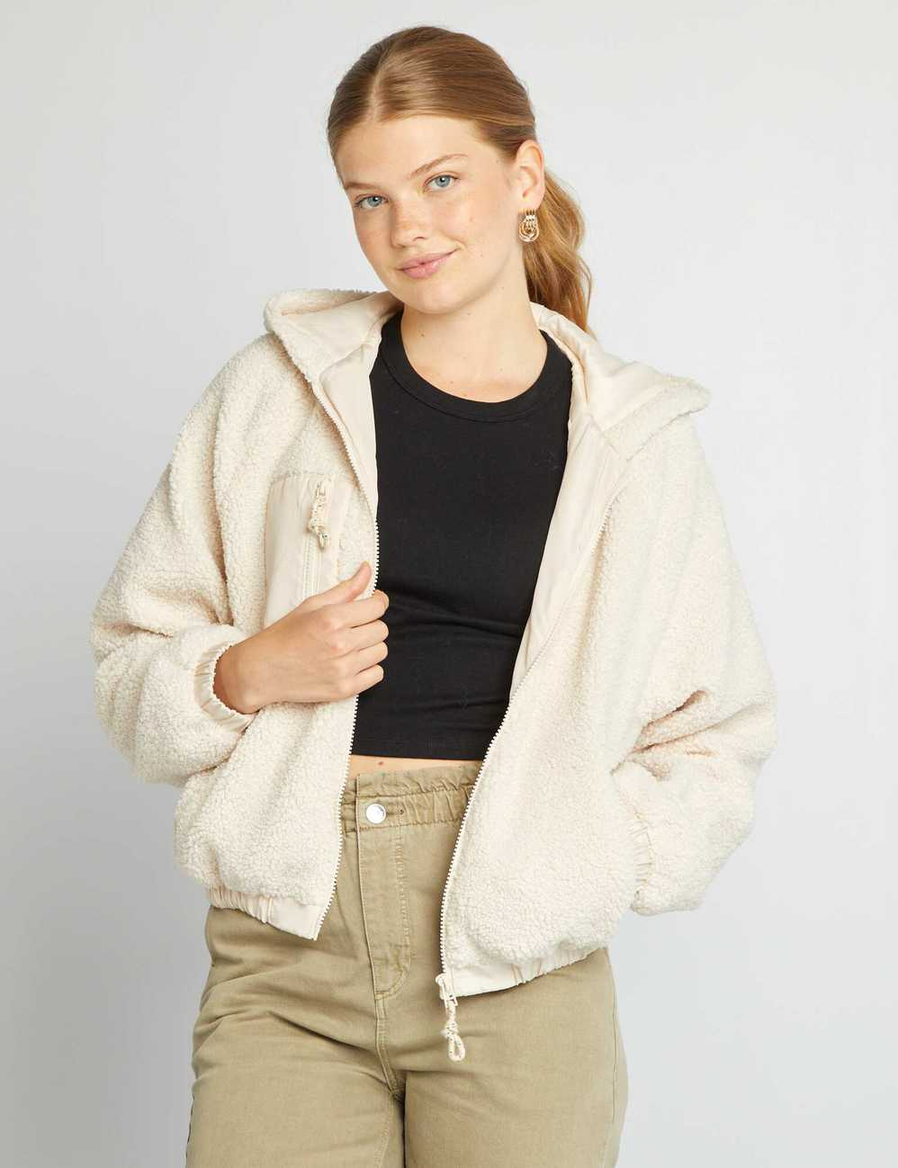 Sherpa hooded jacket