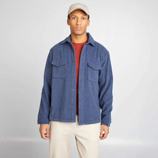 Flannel overshirt BLUE