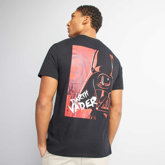 Darth Vader print T-shirt BLACK